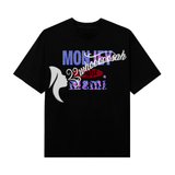 Black MonJey Night Mami Jhea-inspired wrestling t-shirt with ECW design elements